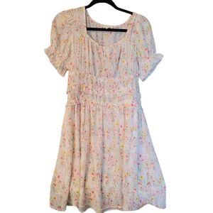 Promesa floral milkmaid smocked mini dress- L.    Y38